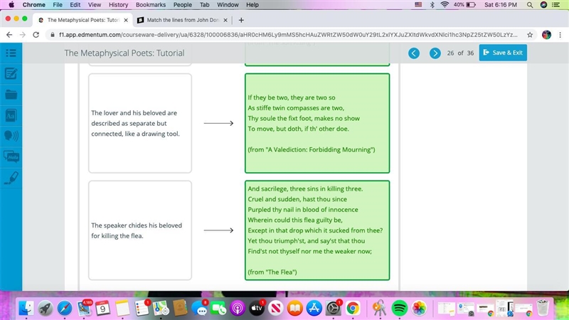 Match the lines from John Donne's poems with their meanings.-example-1