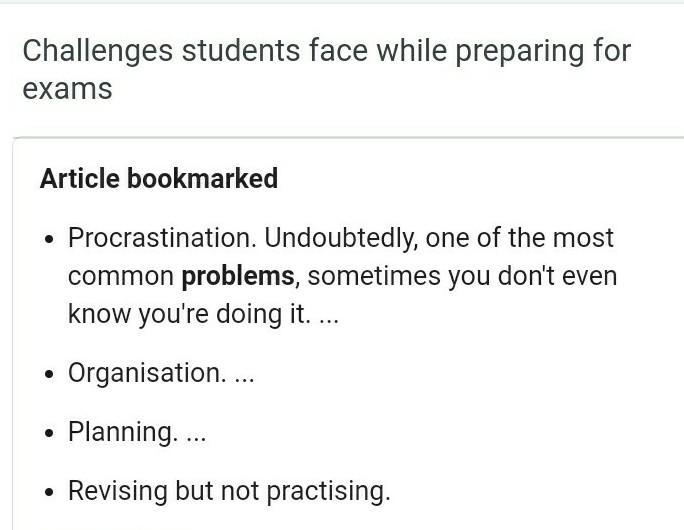 What kinds of problems do you face when preparing for exams? Share your experience-example-1