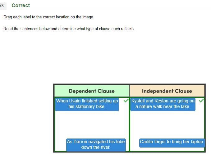 Drag each label to the correct location on the image. Read the sentences below and-example-1