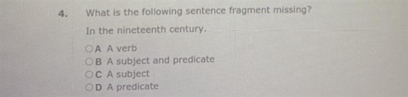 What is the following sentence fragment missing-example-1