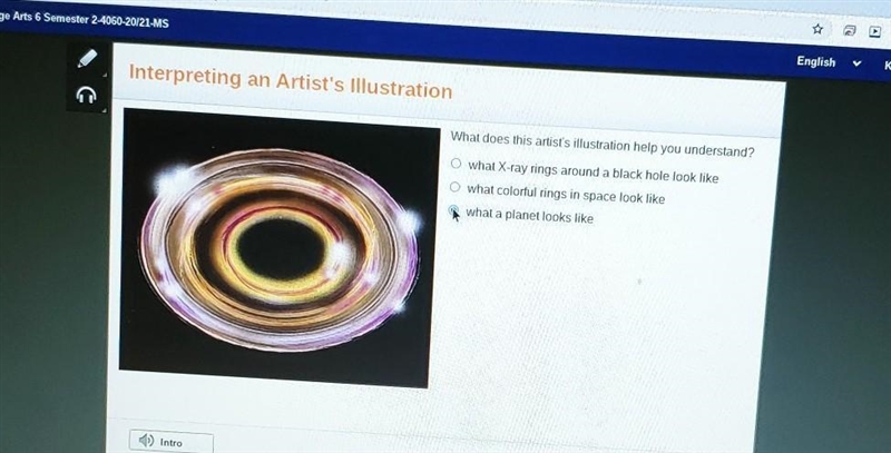 What does this artist's illustration help you understand? O what X-ray rings around-example-1