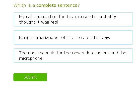 Which is a complete sentence?-example-1