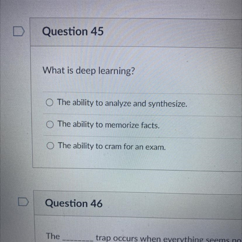 Question 45 What is deep learning ?-example-1