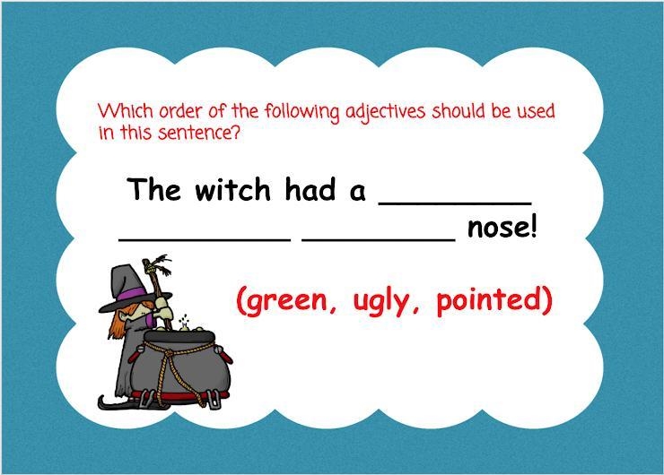 Select the correct order of adjectives for the sentence.-example-1