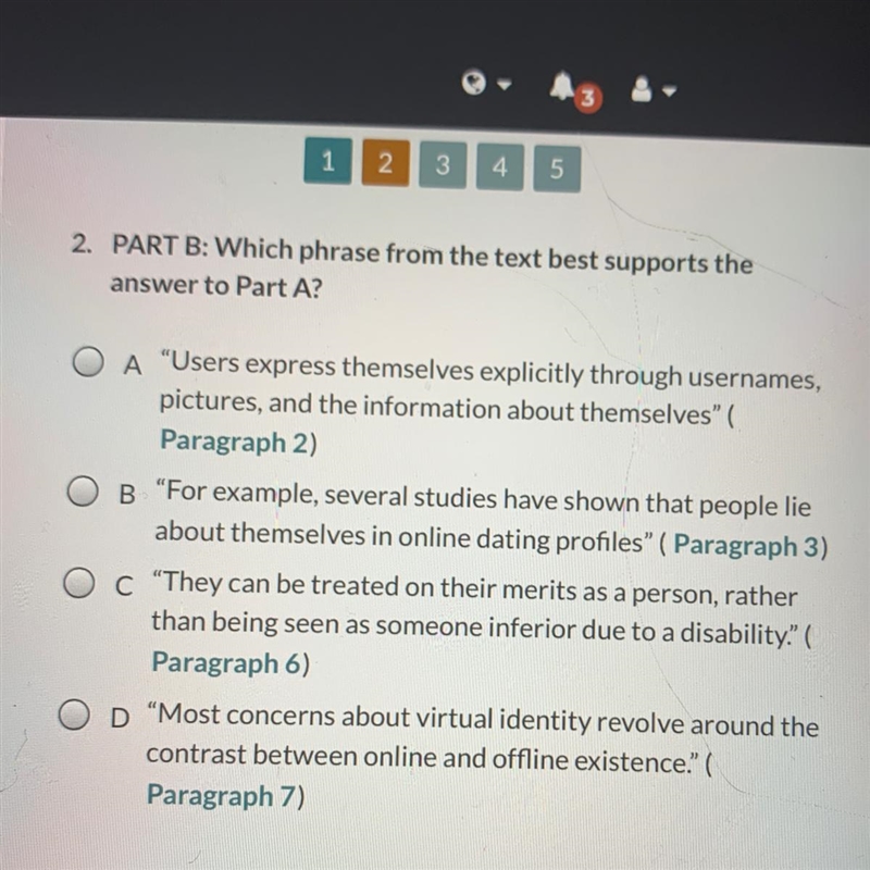 2. PART B: Which phrase from the text best supports the answer to Part A?-example-1