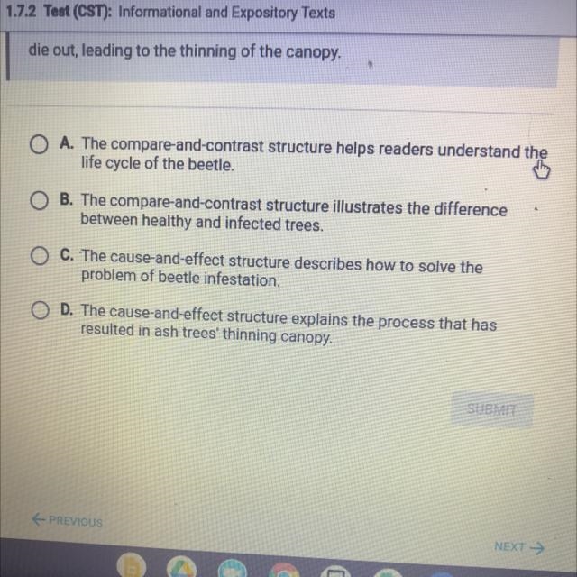 Which answer option provides the best overview of the passage based on the text structure-example-1