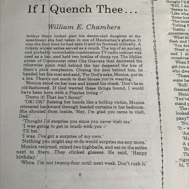 Please read the full story “If I Quench Thee” by William E. Chambers online and answer-example-1