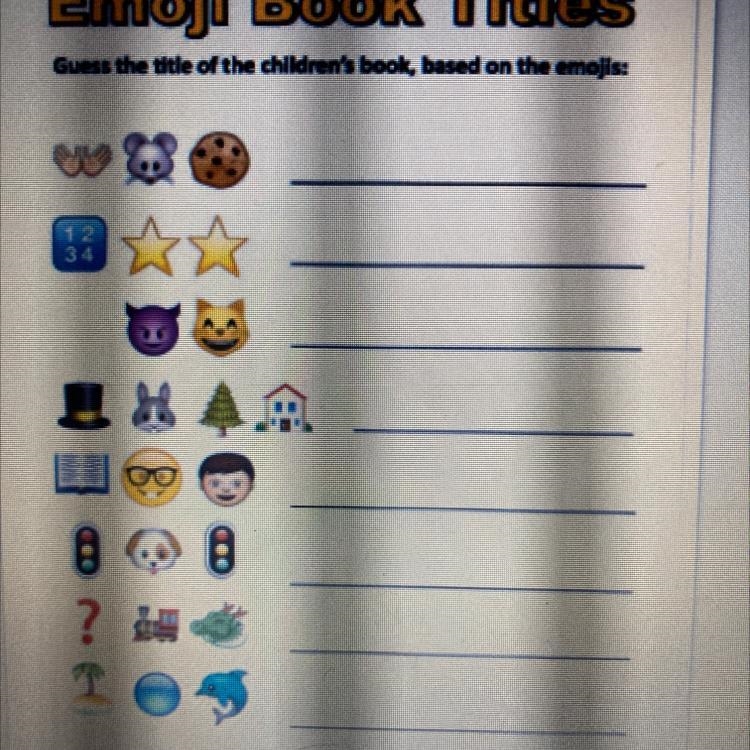 Figure out the emoji book title ! Please help me-example-1