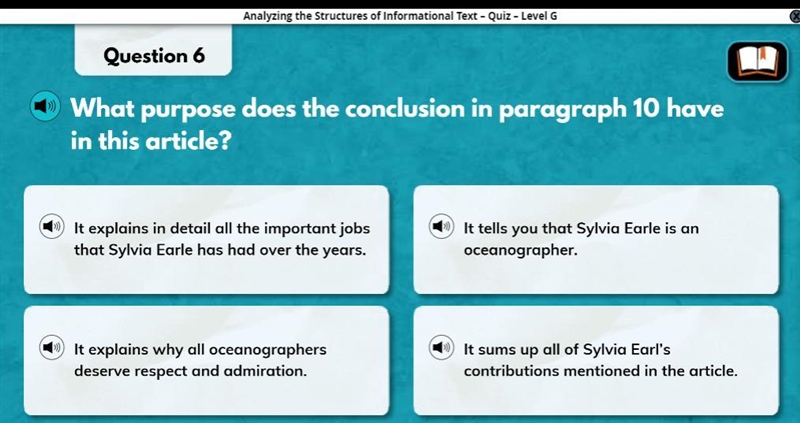 Question 6 What purpose does the conclusion in paragraph 10 have in this article?-example-1