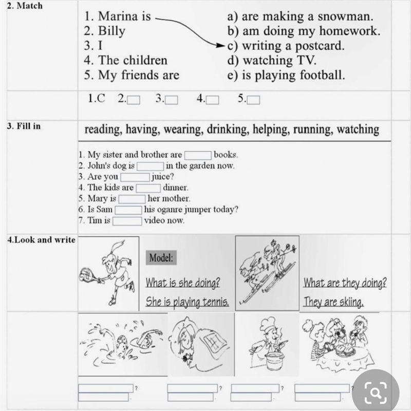 For the 3rd grade by "Hello English", Prosveta 1. Listen and draw lines-example-1