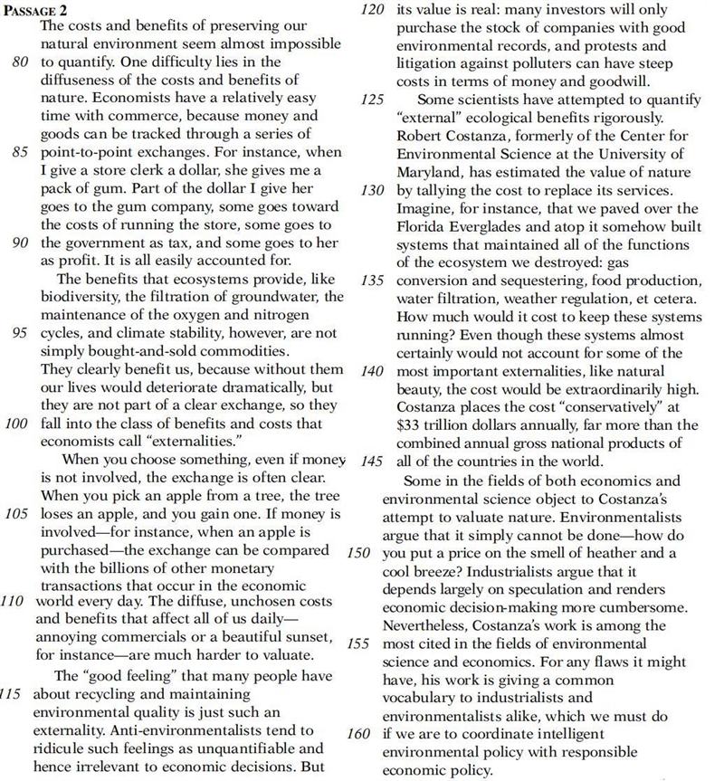 80 Points! Do not put random answers! Read passage one and passage two and answer-example-2