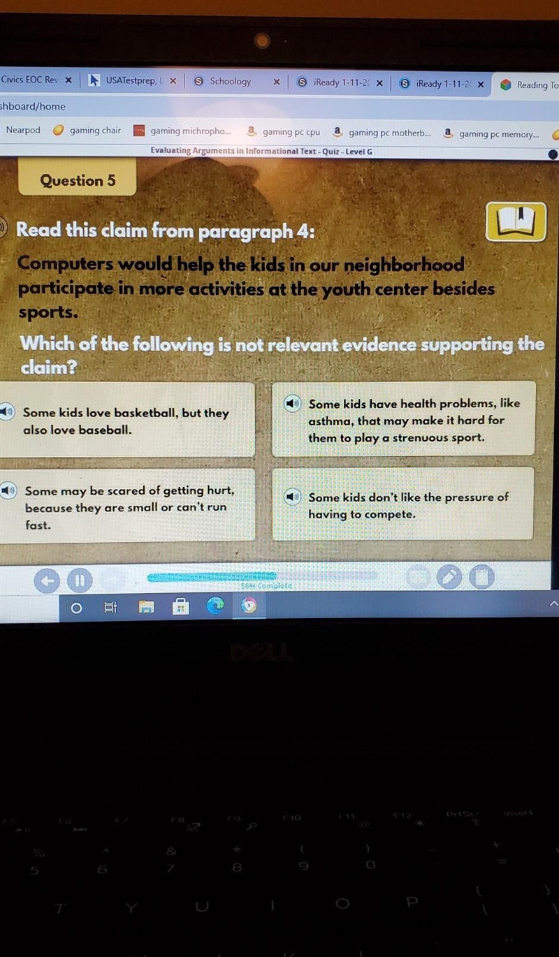 PLEASE HELP QUICKK I NEED ITTTT Computers would help the kids in our neighborhood-example-1