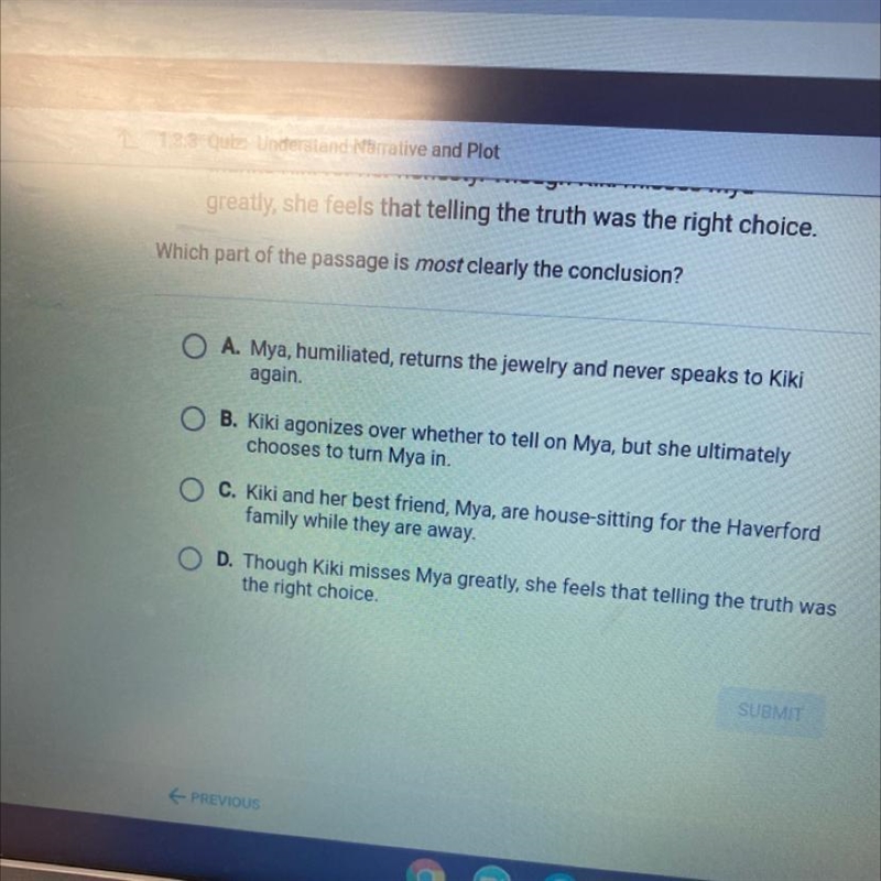 Which part of the passage is most clearly the conclusion?-example-1