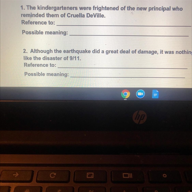 Can you tell me what the 2 allusions are in this please and thanks-example-1