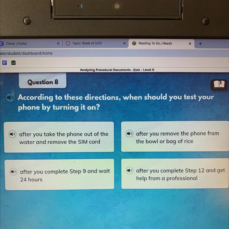 According to these directions, when should you test your phone by turning it on? 1. after-example-1