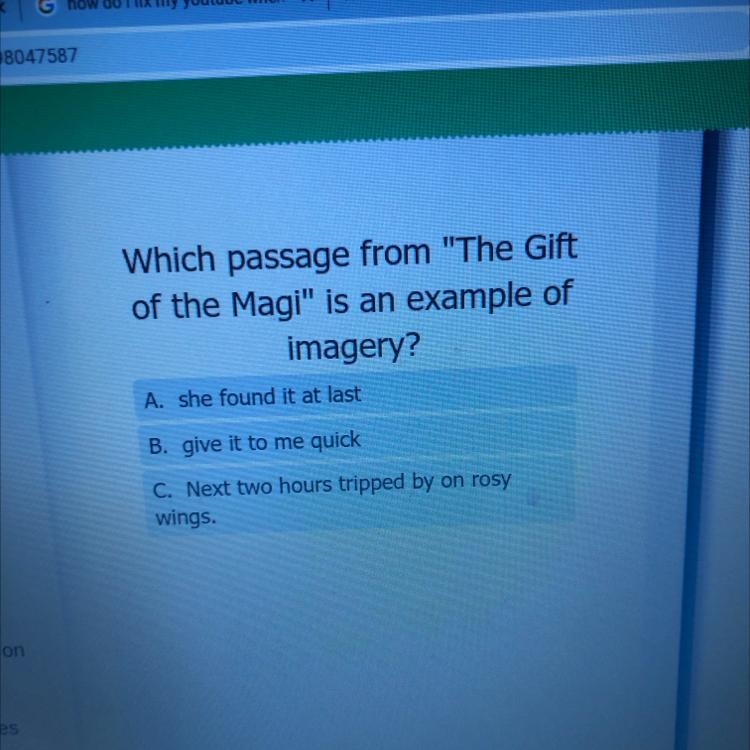 29 s all. ved and Which passage from "The Gift of the Magi" is an example-example-1