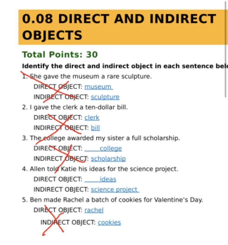 Direct and indirect objects. Someone please help :(-example-1