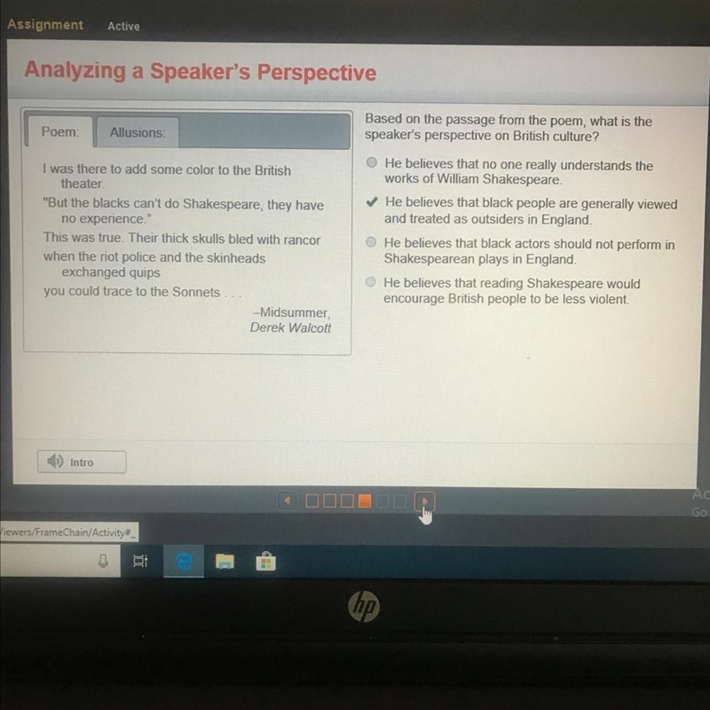 Analyzing a Speaker's Perspective Poem Allusions I was there to add some color to-example-1