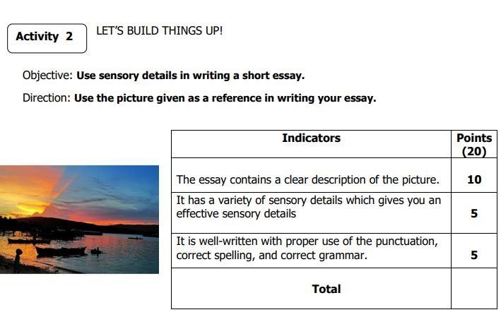 Use sensory details in writing a shory essay-example-1