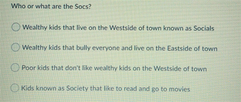 Who or what are the Socs?-example-1