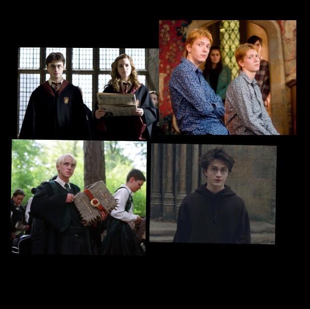 Potterheads!! Characters from Harry Potter The top left is from Tom felton’s insta-example-1