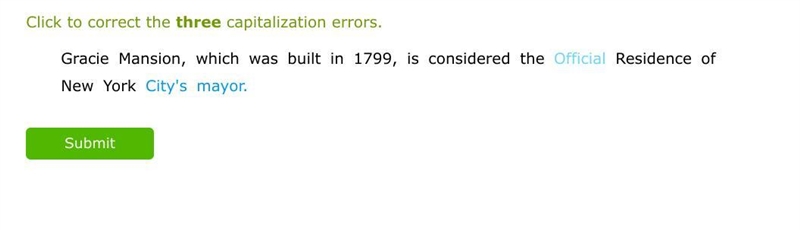 Is this correct, So you need correct capitalized errors.-example-1