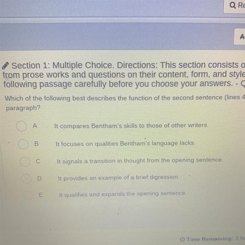 Which of the following best describes the function of the second sentence (lines 4-10) in-example-1