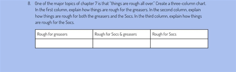 PLEASE HELP WITH THIS ASAP (the outsiders)-example-1