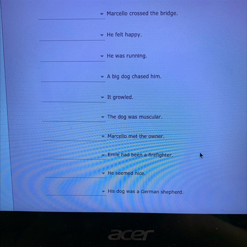 determine which of these are either noun-verb-noun , Noun-verb , noun-linking Verb-example-1