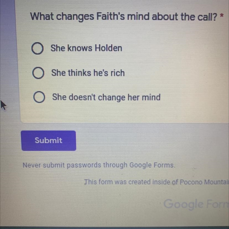 What changes Faith's mind about the call?-example-1