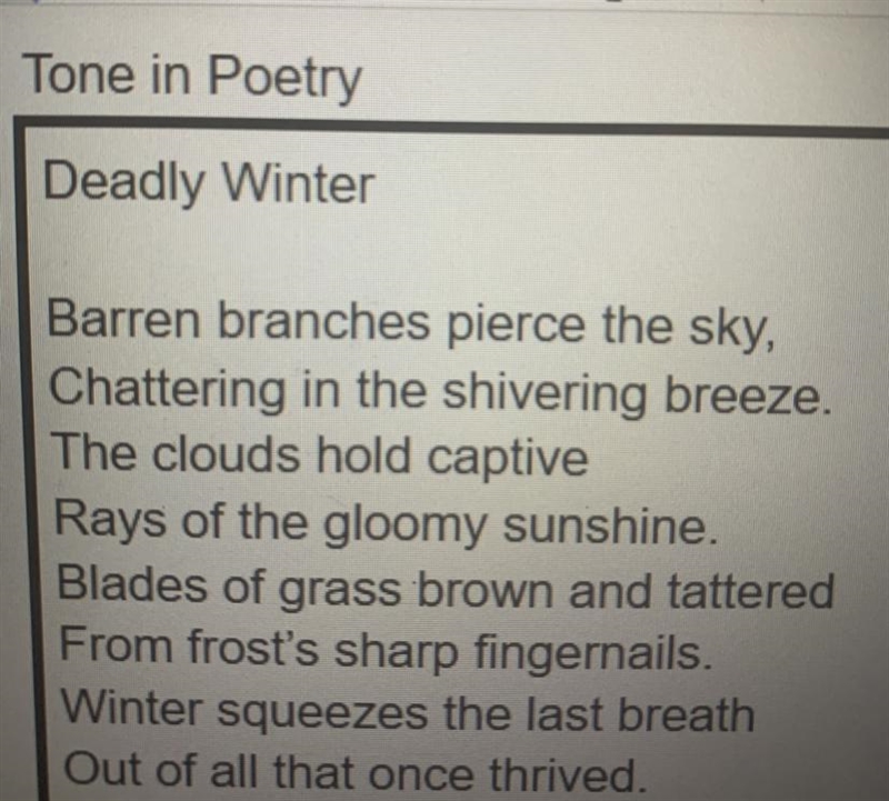 What’s the tone of this poem? Please help-example-1