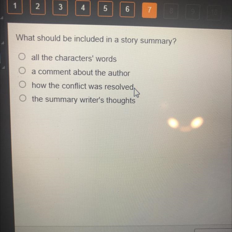 What should be included in a story summary?-example-1