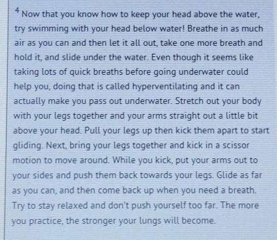 HELP ME OUT PLEASE! Based on paragraph 4, why is it important to take a couple of-example-1