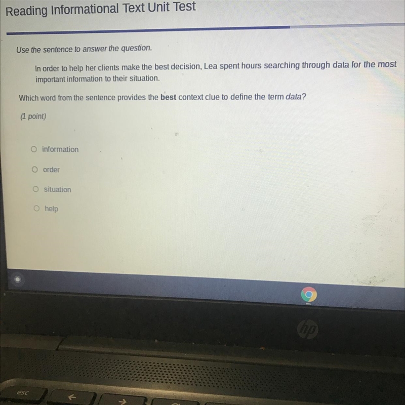 A- information B- order C- situation D- help-example-1