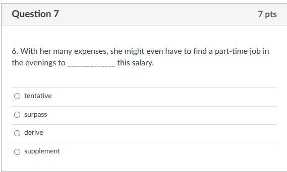 6. With her many expenses, she might even have to find a part-time job in the evenings-example-1