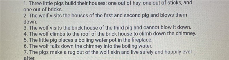 Which part of the story represents the resolution, or conclusion? A. Event 5 B. Event-example-1