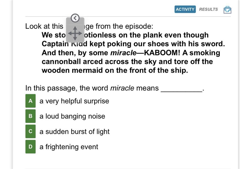 A world miracle means... which one? A B C D-example-1