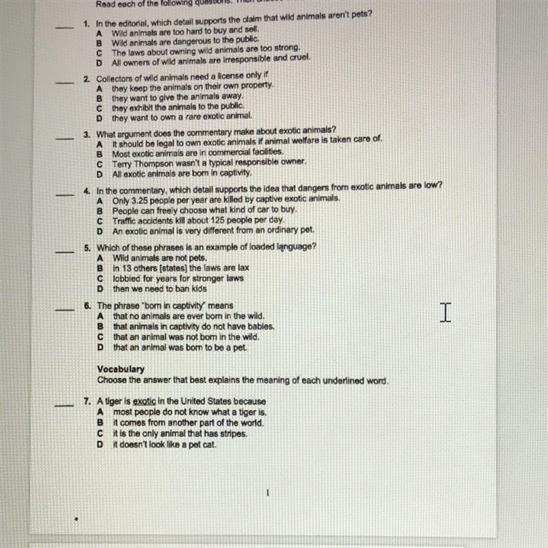 Read each of the following questions then choose the letter of the best. I need help-example-1