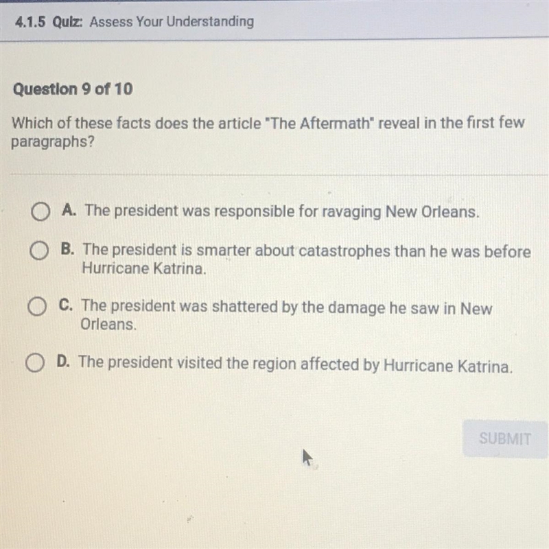 Please hurry! Which of these facts does the article "The Aftermath" reveal-example-1