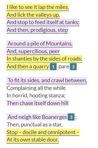 Which of the following best summarizes the structure of the poem? A. Stanza 1 introduces-example-1