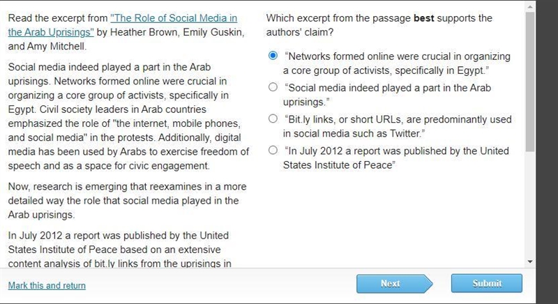 Which excerpt from the passage best supports the authors' claim? 2-example-1