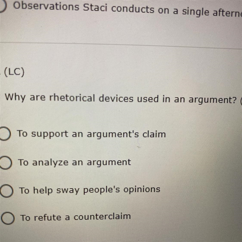 Why are rhetorical devices used in an argument?-example-1