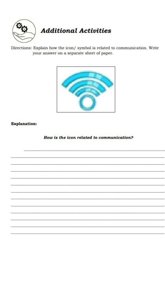 How is the icon related to communication? answer pls​-example-1