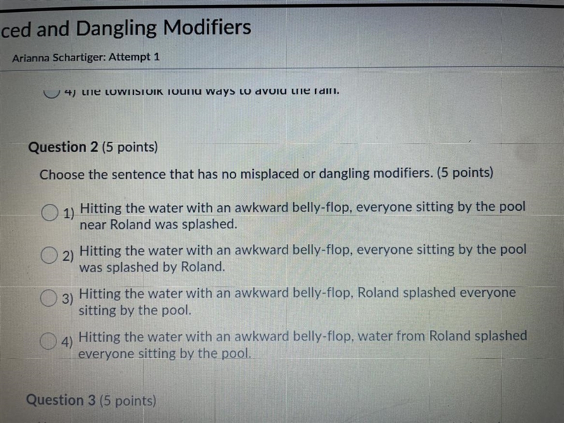 Pls help this is on 5.08 Missed placed and dangling modifier‘s 7th grade-example-1