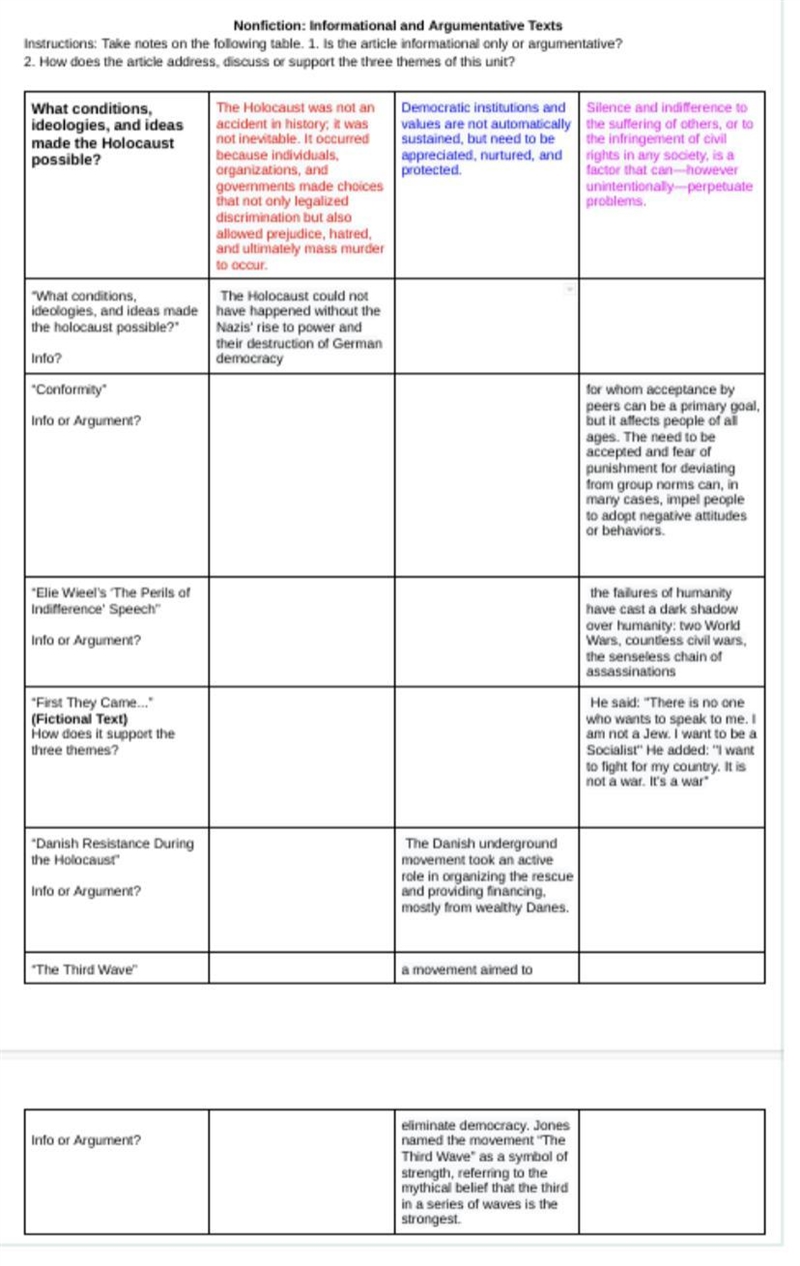 Non fiction: informational and argumentative texts-example-1