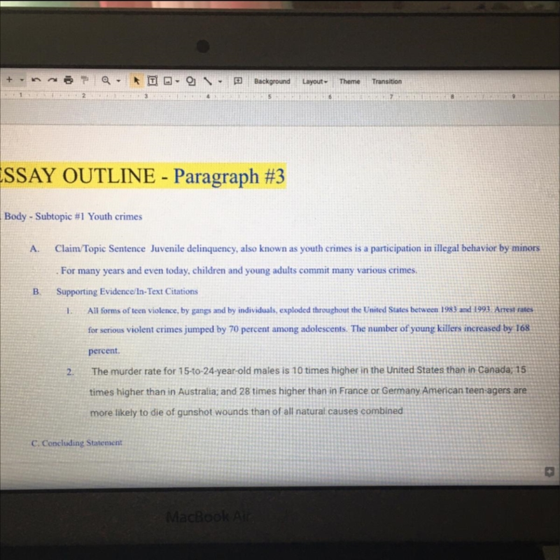 What is a concluding statement for juvenile delinquency? (Youth crimes) HELP PLSSSS-example-1