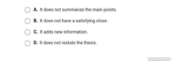 What is the main problem with this concusion paragraph?-example-2