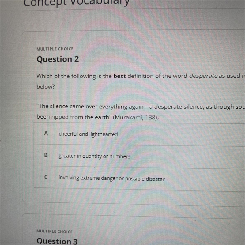 Which of the following is the best definition of the word desperate as used in the-example-1