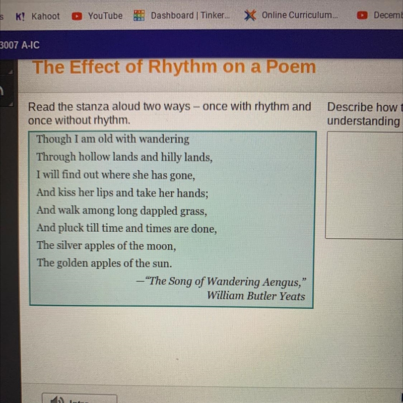 Describe how the poem's rhythm affects your understanding and appreciation of the-example-1