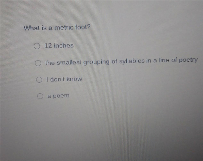 Help Me ASAP! What is a metric foot?​-example-1